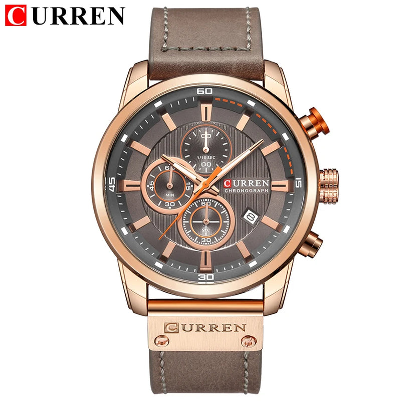 Relógio masculino de quartzo CURREN