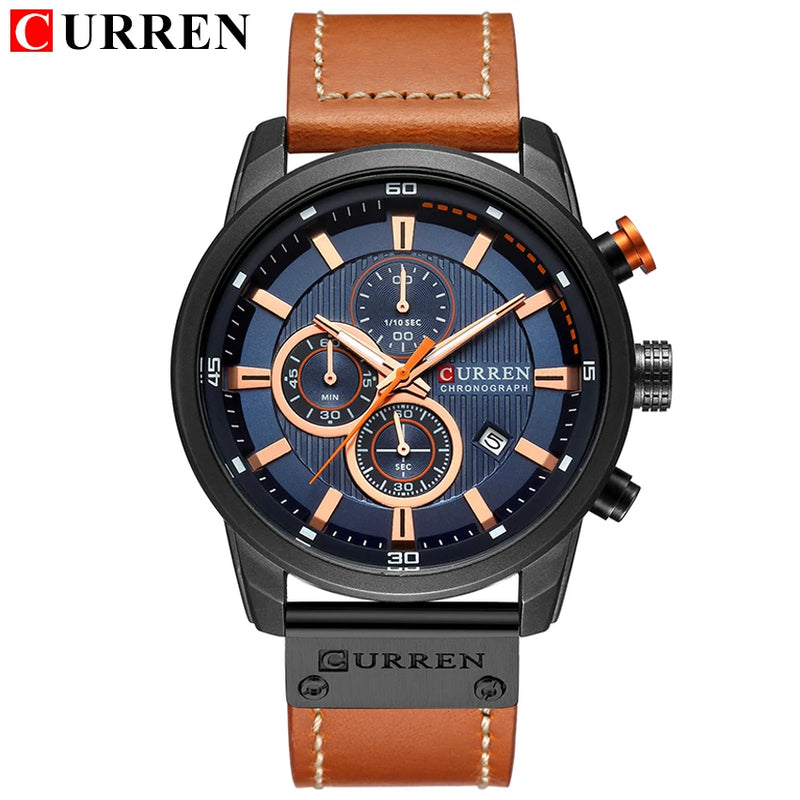 Relógio masculino de quartzo CURREN