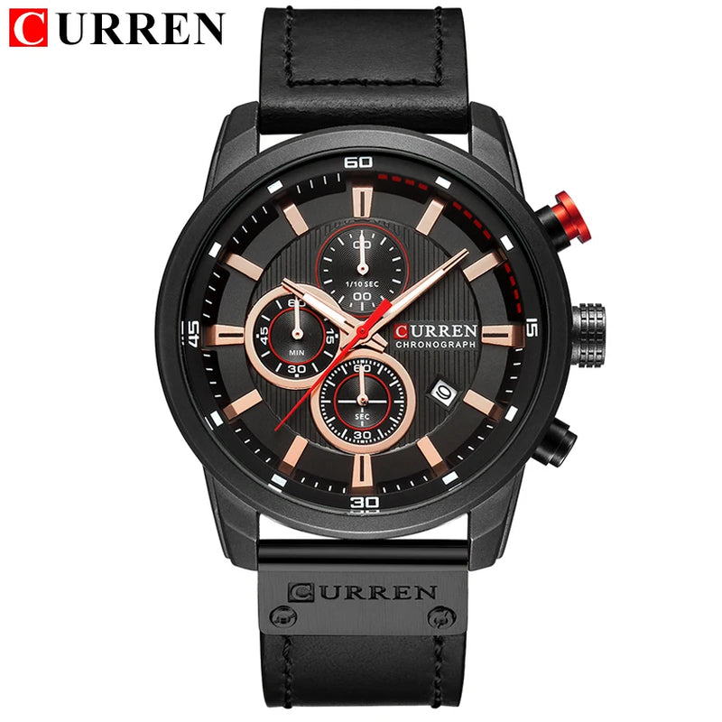 Relógio masculino de quartzo CURREN