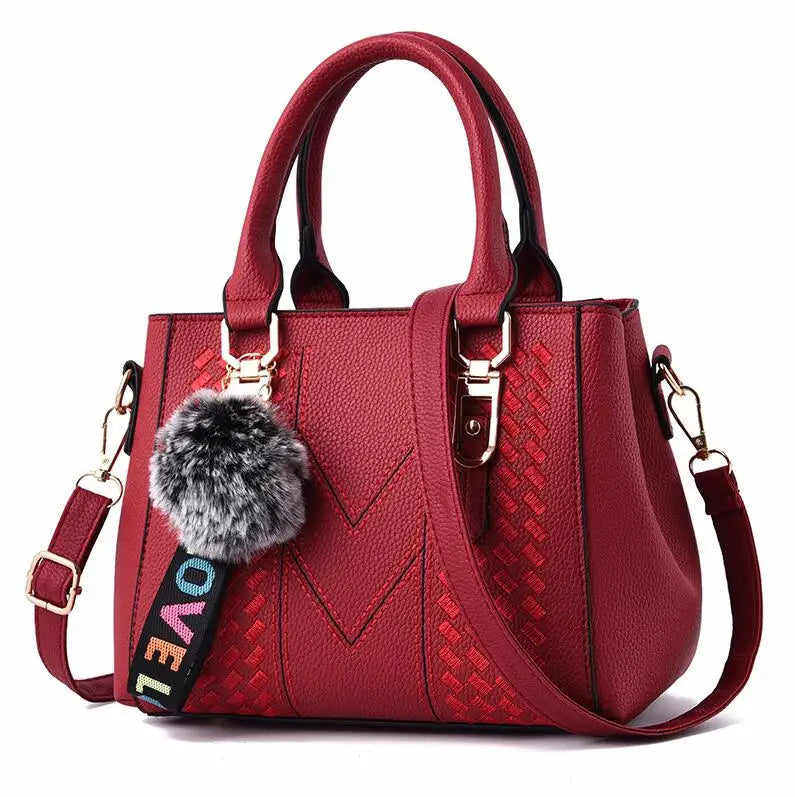 Bolsas de mensageiro bordadas, bolsas de couro femininas