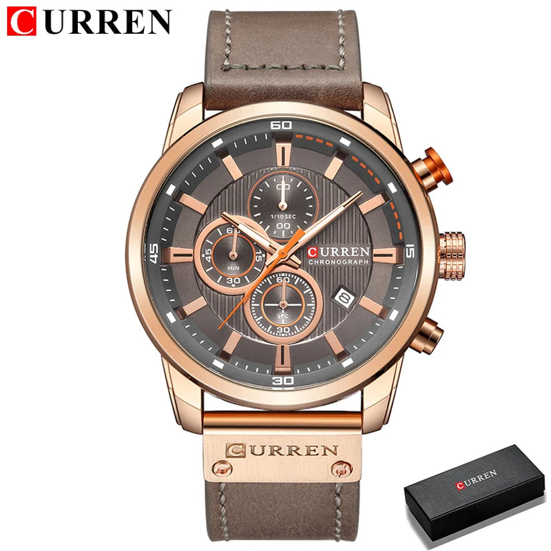 Relógio masculino de quartzo CURREN