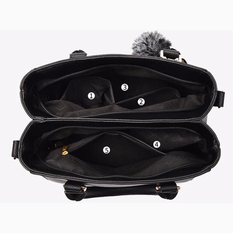 Bolsas de mensageiro bordadas, bolsas de couro femininas