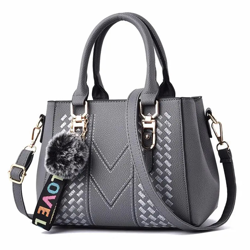 Bolsas de mensageiro bordadas, bolsas de couro femininas