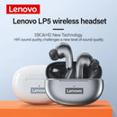 Fone de ouvido Bluetooth Lenovo LP5 TWS 9D