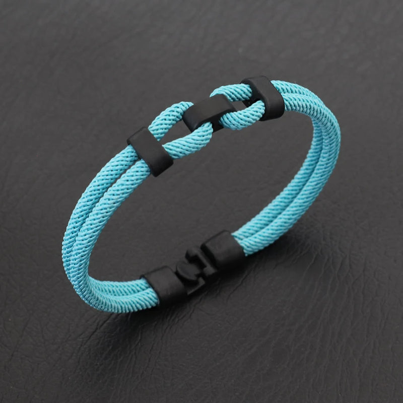Pulseira de corda personalizada para homens