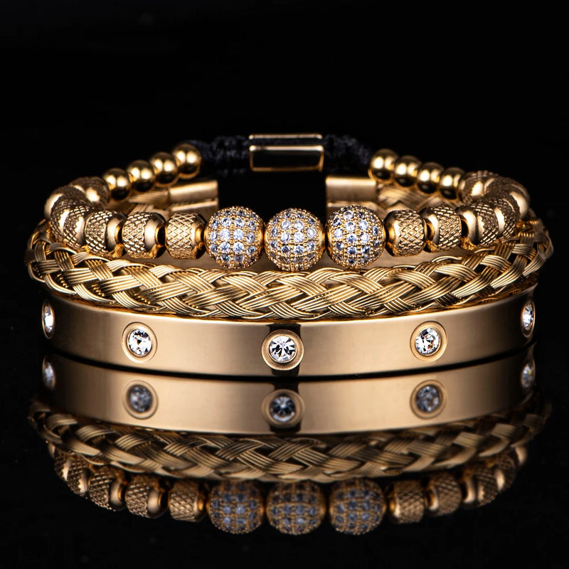 Bracelete Masculino Banhado a ouro
