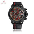 RELÓGIO MASCULINO NAVI FORCE COM PULSEIRA EM COURO