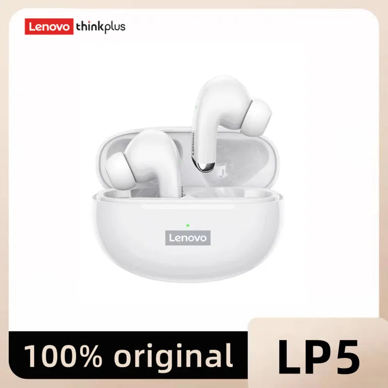 Fone de ouvido Bluetooth Lenovo LP5 TWS 9D