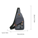 Bolsa de peito masculina de nylon Rilibegan