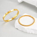 Conjunto de pulseiras femininas Vnox de 2 a 8 mm