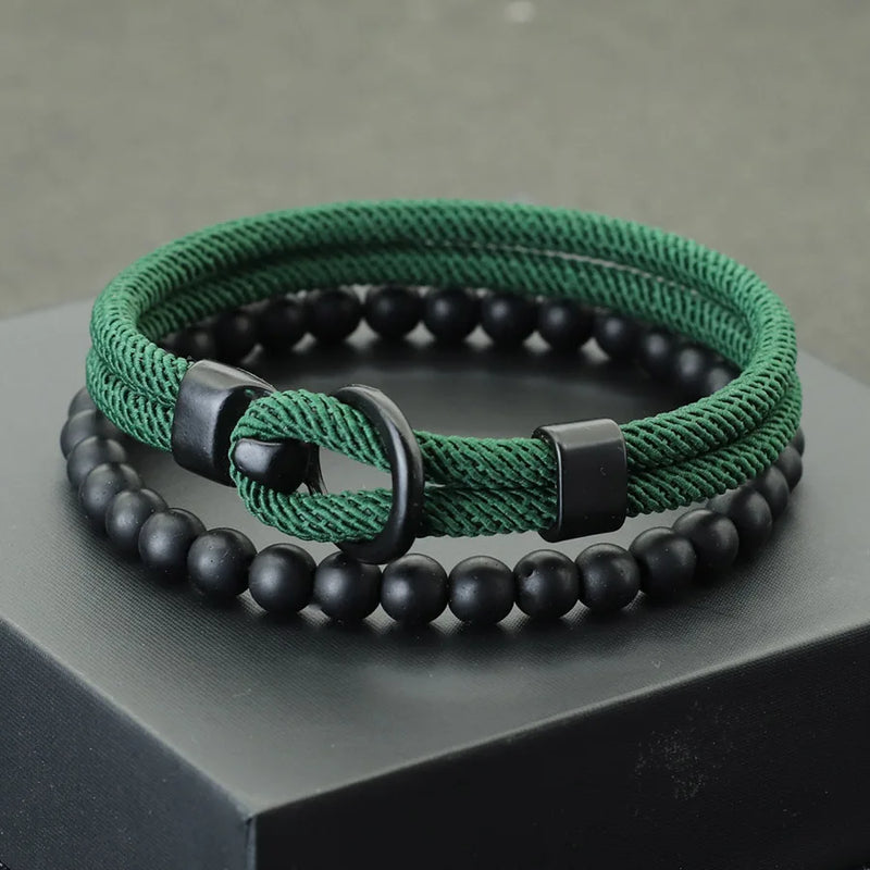 Conjunto de pulseiras masculinas Noter New 2 peças/conjunto