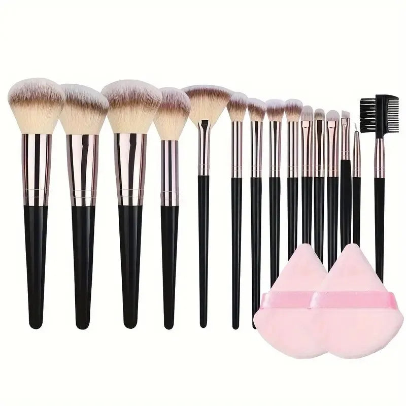Conjunto profissional de 3 a 20 pincéis de maquiagem