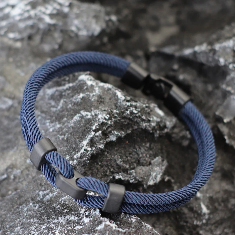 Pulseira de corda personalizada para homens