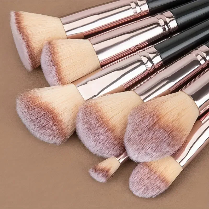 Conjunto profissional de 3 a 20 pincéis de maquiagem
