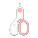Cortador de unhas profissional com luz LED dourada para cães e gatos
