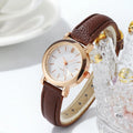 Relógio feminino fashion pequeno árabe quartzo