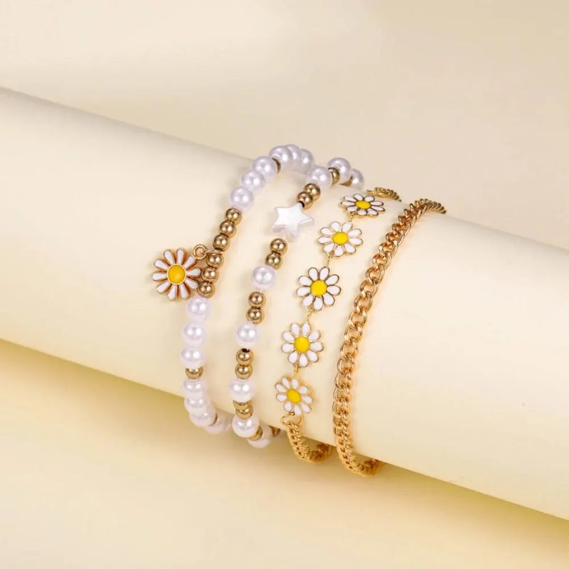 Conjunto de 5 peças de pulseiras e relógios