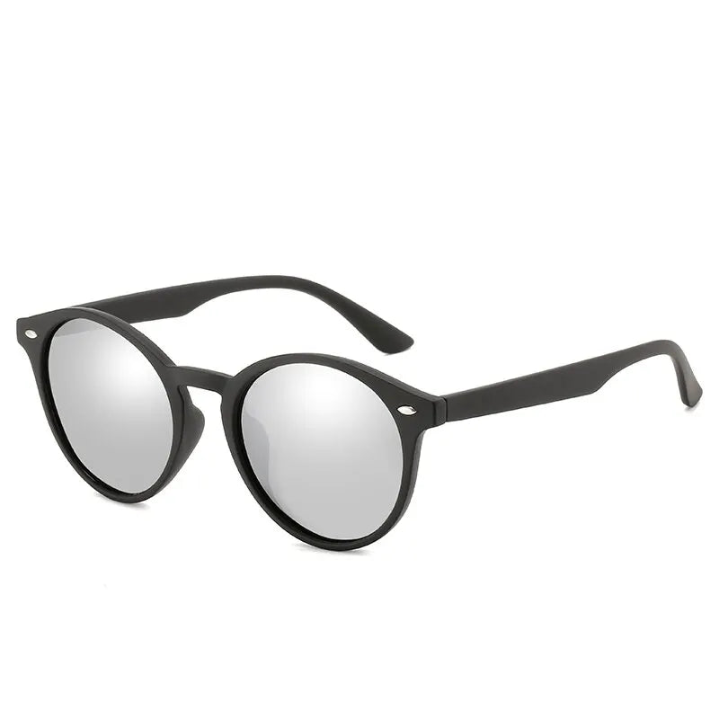 Óculos de sol redondos polarizados da moda, femininos, masculinos