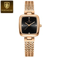 Relógio feminino de quartzo elite com pulseira em aço