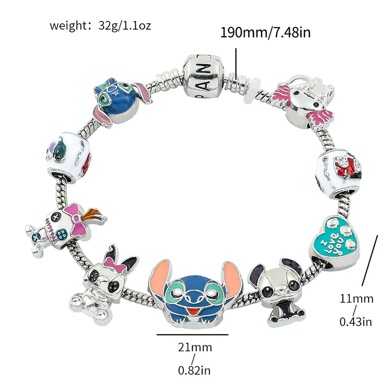 Pulseira de Lilo e Stitch de anime da Disney