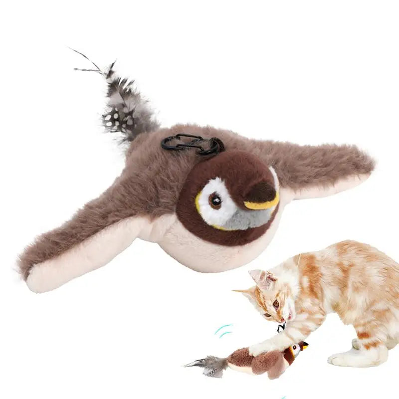 Brinquedo de pássaro cantando para gatos