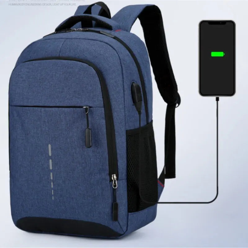 Mochila masculina de grande capacidade, simples
