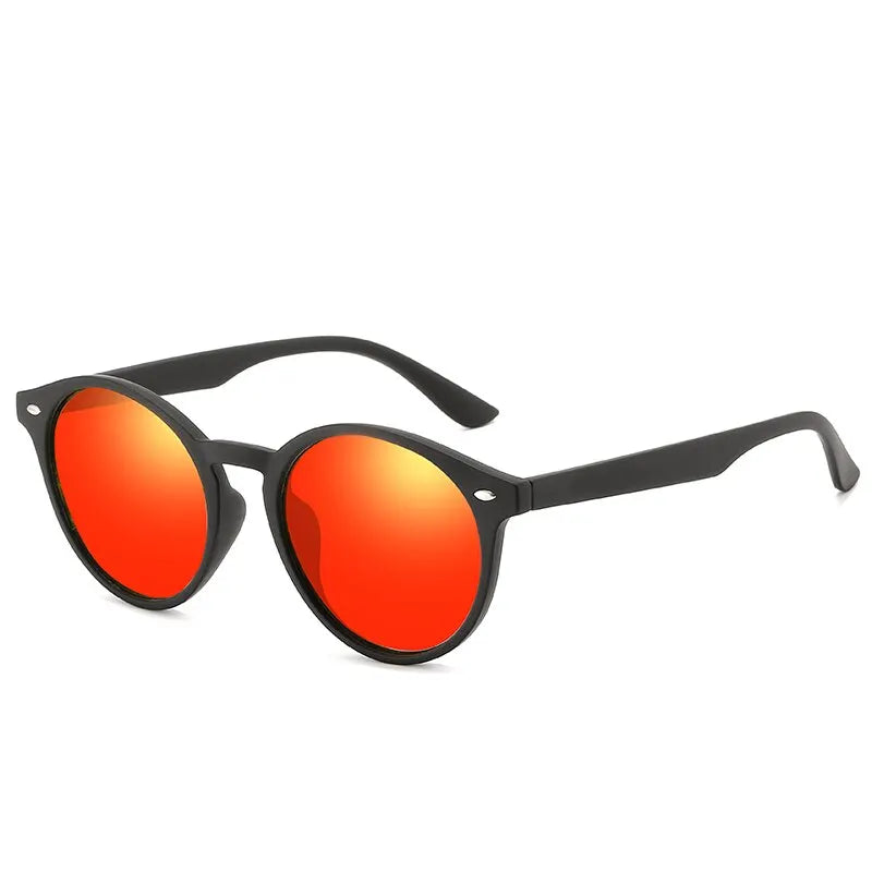 Óculos de sol redondos polarizados da moda, femininos, masculinos