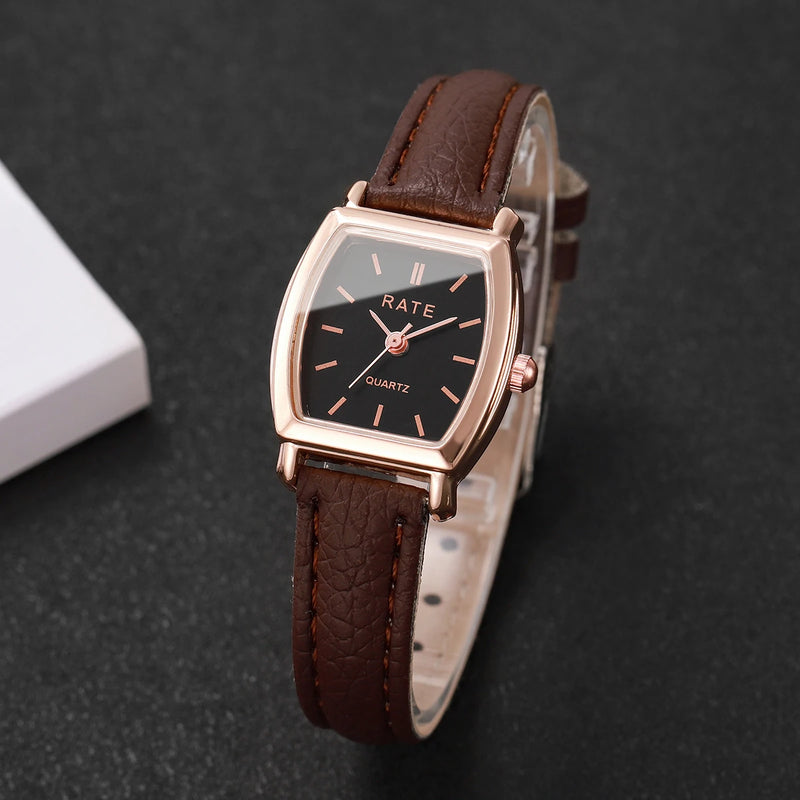 Relógio feminino fashion pequeno árabe quartzo