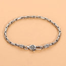 Pulseira masculina banhado a prata