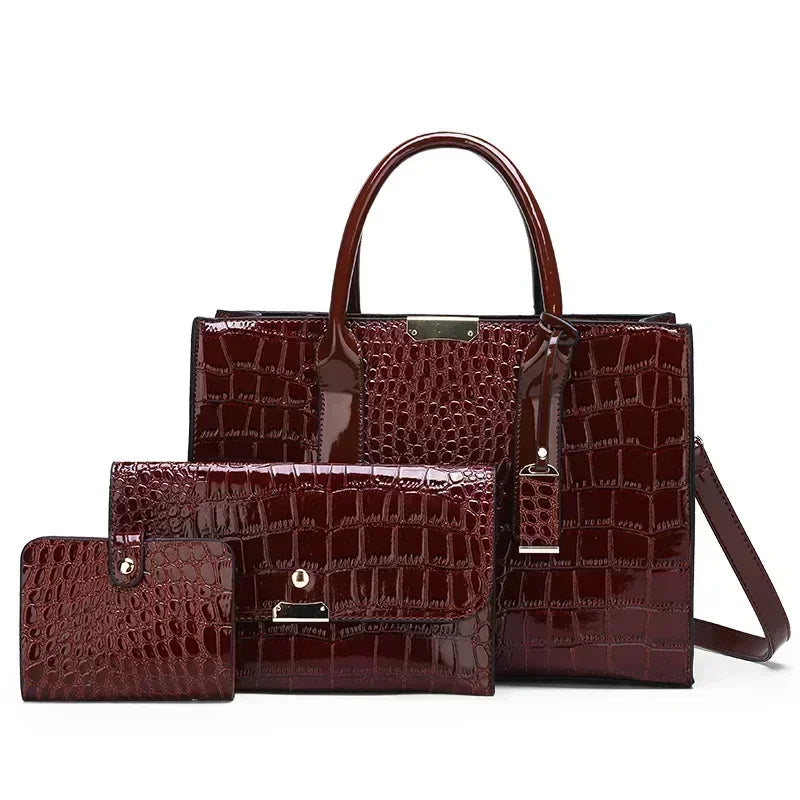 BOLSA FEMININA MODELO NELLY + 2 CARTEIRAS DE BRINDE - COMBOOOOO