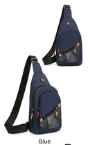 Bolsa de peito masculina de nylon Rilibegan