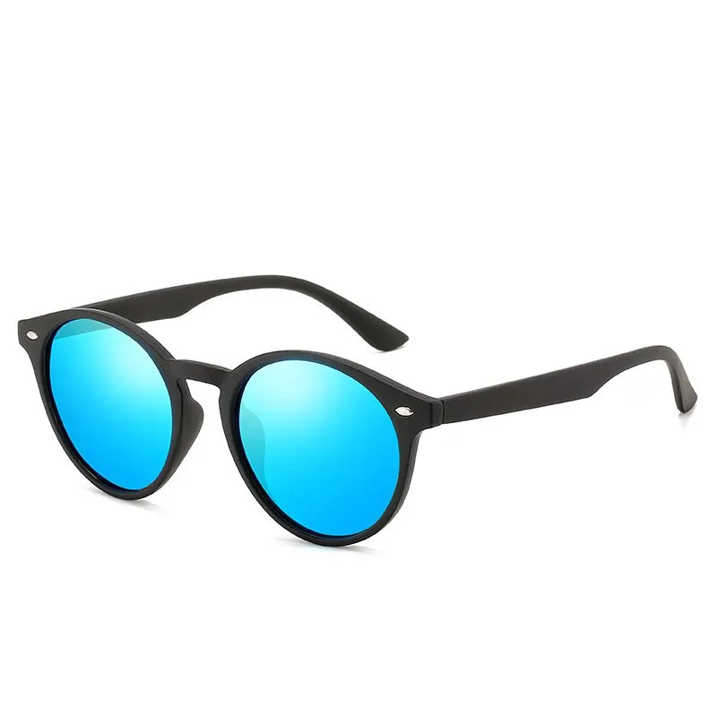 Óculos de sol redondos polarizados da moda, femininos, masculinos