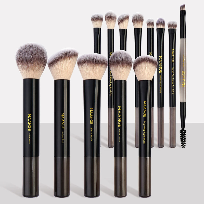 MAANGE 13PCS Conjunto de pincéis de maquiagem Base