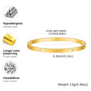 Conjunto de pulseiras femininas Vnox de 2 a 8 mm