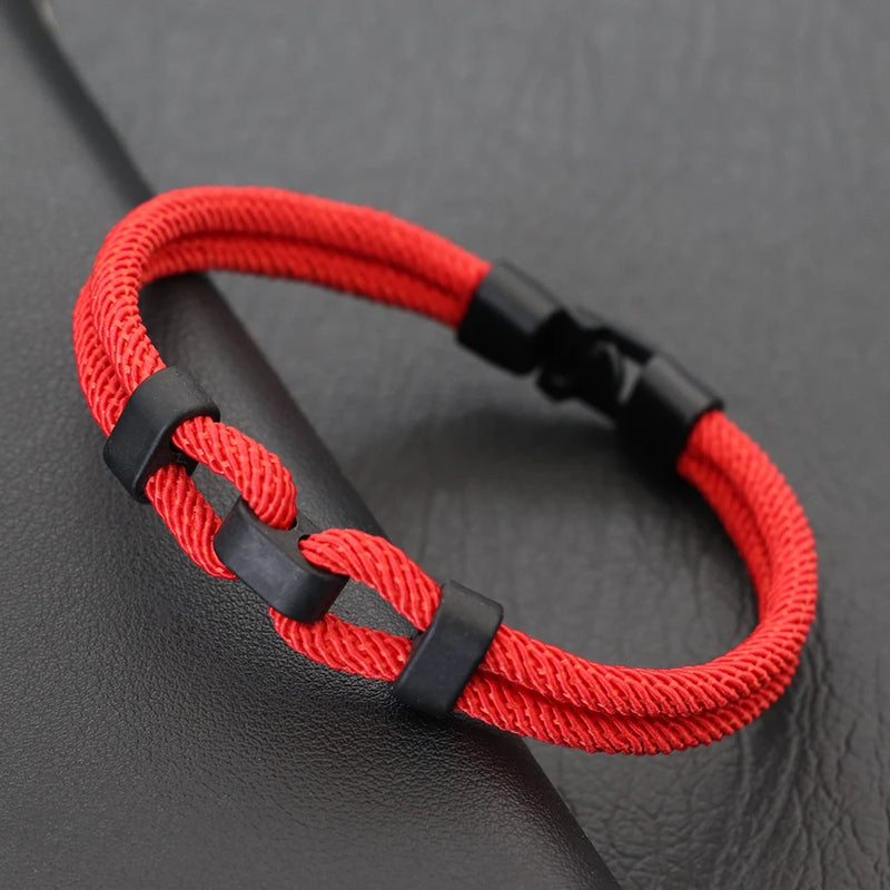 Pulseira de corda personalizada para homens