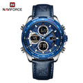 RELÓGIO MASCULINO NAVI FORCE DIGITAL COM PULSEIRA EM COURO