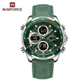 RELÓGIO MASCULINO NAVI FORCE DIGITAL COM PULSEIRA EM COURO