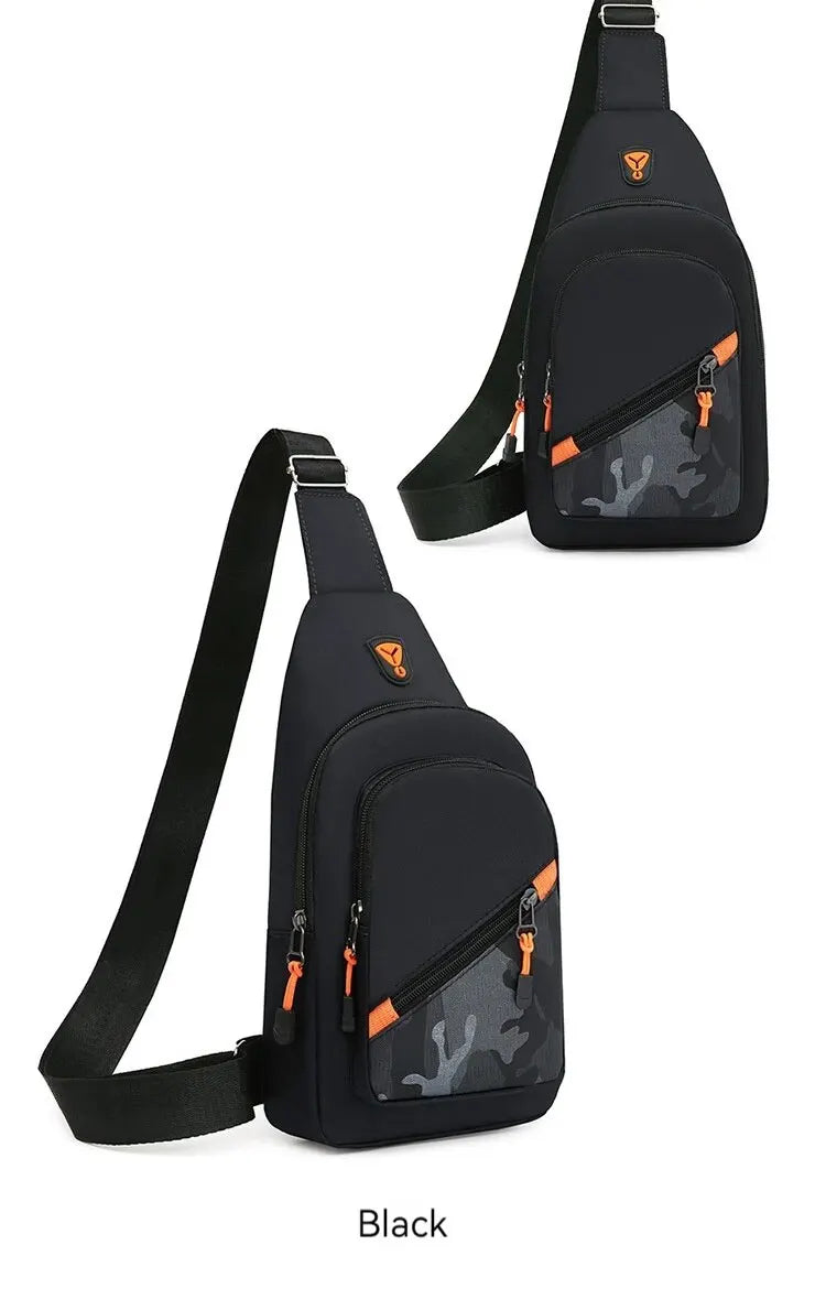 Bolsa de peito masculina de nylon Rilibegan 2023