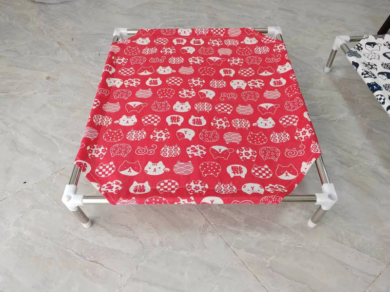Cama elevada para gatos, cama de acampamento para cães