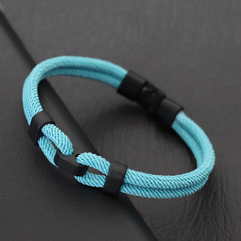 Pulseira de corda personalizada para homens