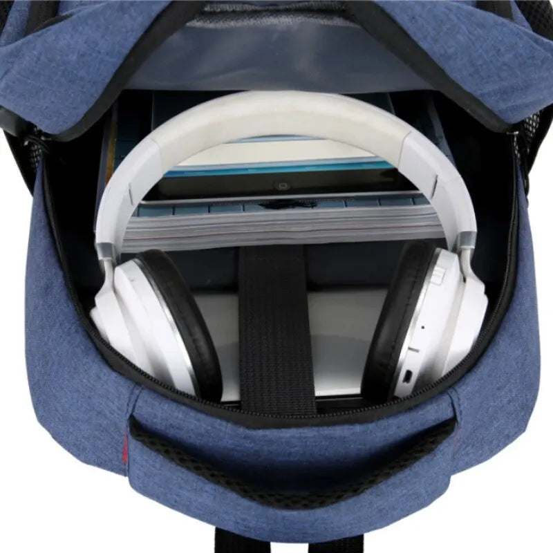 Mochila masculina de grande capacidade, simples
