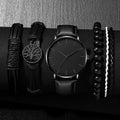 Conjunto de 5 peças de relógios esportivos masculinos da moda