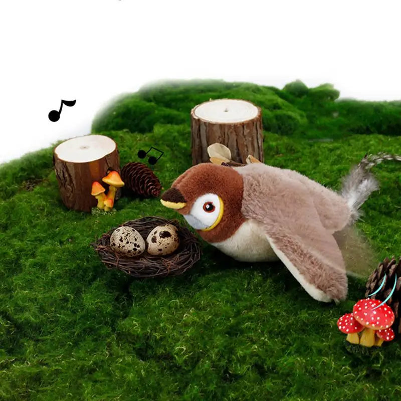 Brinquedo de pássaro cantando para gatos