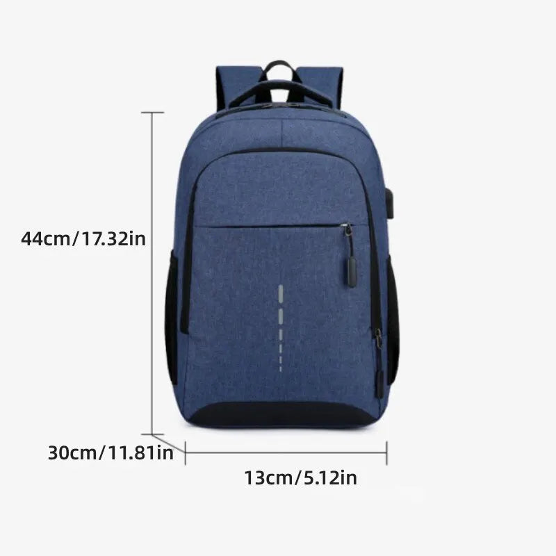 Mochila masculina de grande capacidade, simples