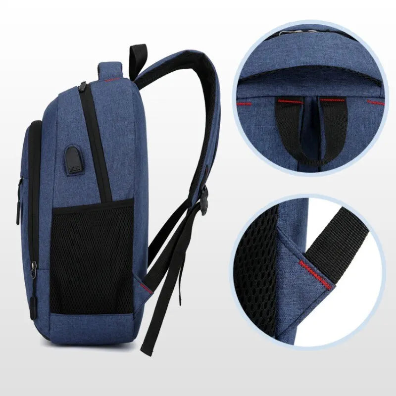 Mochila masculina de grande capacidade, simples