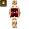 Relógio feminino de quartzo elite com pulseira em aço